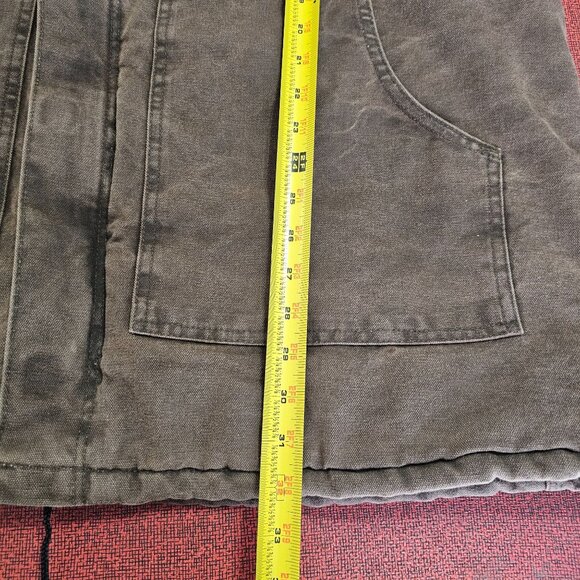 VTG Carhartt C26 Duck Arctic Coat XXL Tall Dark Brown Canvas Corduroy Union USA - Picture 7 of 12